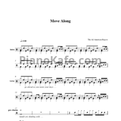 Ноты The All-American Rejects - Move along - предпросмотр
