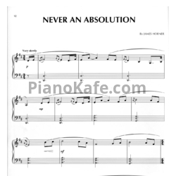 Ноты James Horner - Never an absolution - предпросмотр