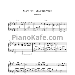 Ноты Scorpions - Maybe I, maybe you - предпросмотр