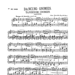 Ноты Геза Хорват - Dancing gnomes (Gavotte), Op. 46 №4 - предпросмотр