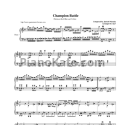 Ноты Junichi Masuda - Champion battle (Pokemon red, blue and yellow) - предпросмотр