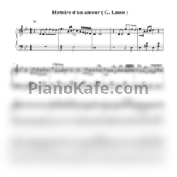 Ноты Andre Caron - Histoire d'un amour - предпросмотр