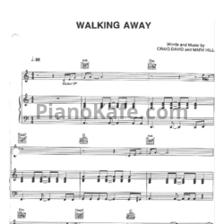 Ноты Craig David - Walking away - предпросмотр