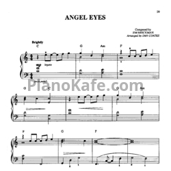 Ноты Jim Brickman - Angel Eyes (Arranged by DAN COATES) - предпросмотр