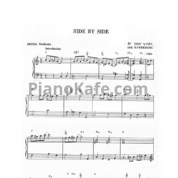 Ноты Harry Woods - Side by side (Arr. O. Freedom) - предпросмотр