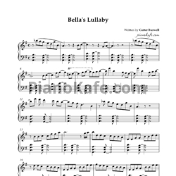 Ноты Carter Burwell - Bella's lullaby - предпросмотр