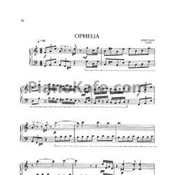 Ноты John Cage - Ophelia - предпросмотр