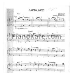 Ноты Michael Jackson - Earth song - предпросмотр