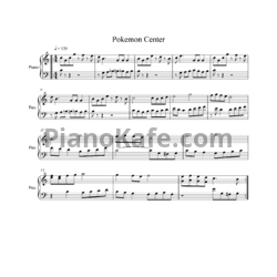 Ноты Junichi Masuda - Pokemon сenter - предпросмотр