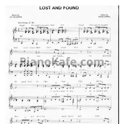 Ноты Cy Coleman - Lost and found - предпросмотр