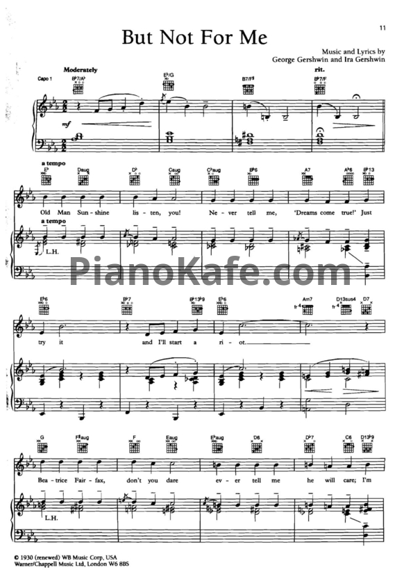 Ноты Ella Fitzgerald - But not for me