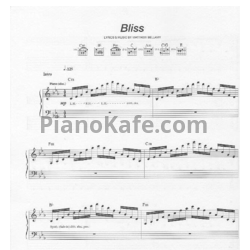 Ноты Muse - Bliss - предпросмотр