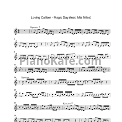 Ноты Loving Caliber feat. Mia Niles - Magic day - предпросмотр