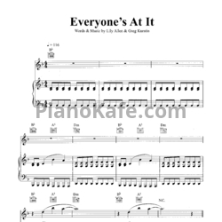 Ноты Lily Allen - It's not me it's you (Книга нот) - предпросмотр