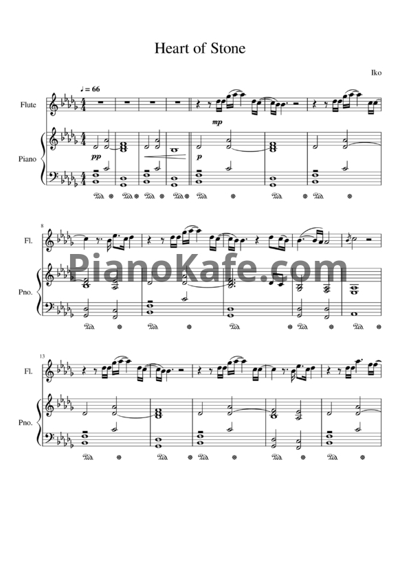 Ноты Iko - Heart of stone