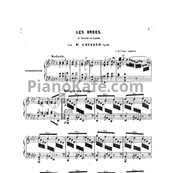 Ноты Peter Cavallo - Les ondes, Op. 28 - предпросмотр