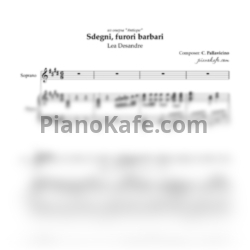 Ноты C. Pallavicino - Sdegni, furori barbari - предпросмотр