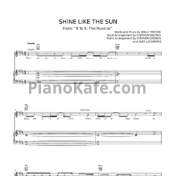 Ноты Dolly Parton - Shine like the sun - предпросмотр