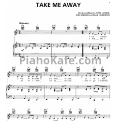 Ноты Avril Lavigne - Take me away - предпросмотр