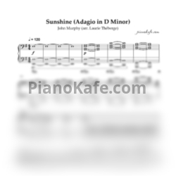 Ноты John Murphy - Sunshine (Adagio in D Minor) - предпросмотр