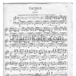 Ноты Жорж Бизе - Хабанера 