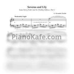 Ноты Alexandre Desplat - Severus and Lily - предпросмотр
