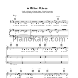Ноты Полина Гагарина - A million voices - предпросмотр