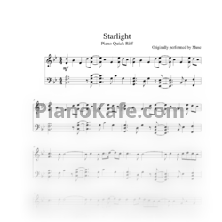 Ноты Muse - Starlight - предпросмотр