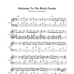 Ноты My Chemical Romance - Welcome to the black parade - предпросмотр