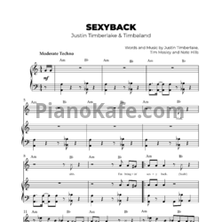 Ноты Justin Timberlake feat. Timbaland - SexyBack - предпросмотр