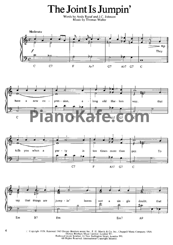 Ноты It's easy to play more jazz (Книга нот)
