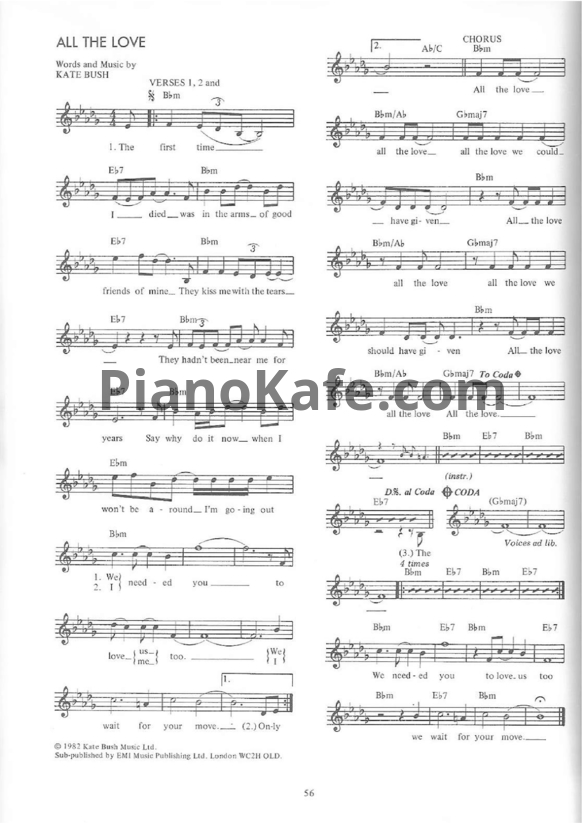 Ноты Kate Bush - Complete (Книга нот)