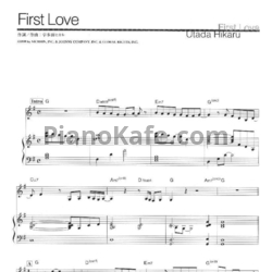 Ноты Utada Hikaru - First love - предпросмотр