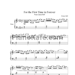 Ноты Robert Lopez, Kristen Bell - For the first time in forever (Piano Quick Rif) - предпросмотр