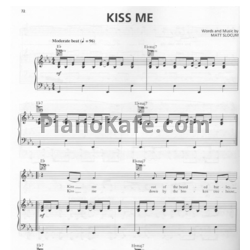 Ноты Sixpence None the Richer - Kiss me - предпросмотр