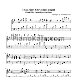 Ноты Jared Johnson - That first Christmas night (Hark! The herald angels sing) - предпросмотр