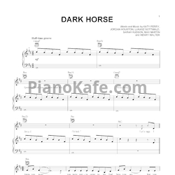 Ноты Katy Perry ft. Juicy J - Dark horse - предпросмотр