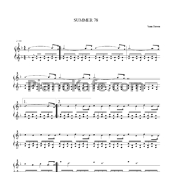 Ноты Yann Tiersen - Summer 78 - предпросмотр