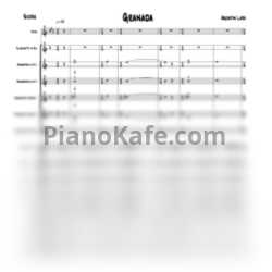 Ноты Agustin Lara.- Granada (Партитура) - предпросмотр