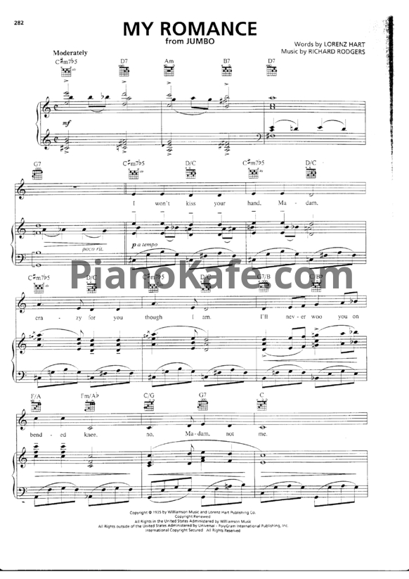 Ноты Red Garland - My romance