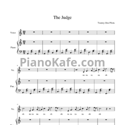 Ноты Twenty one pilots - The judge - предпросмотр