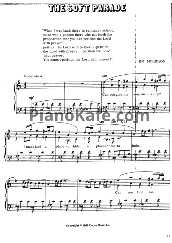 Ноты The Doors - The music of the doors (Книга нот)