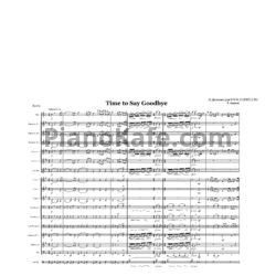 Ноты Andrea Bocelli - Time to say goodbye (для оркестра) - предпросмотр