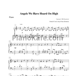Ноты Angels we have heard on high (French carol) - предпросмотр