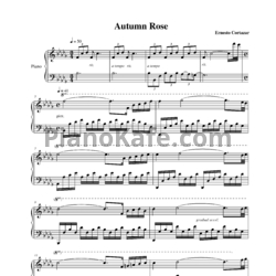 Ноты Ernesto Cortazar - Autumn Rose - предпросмотр