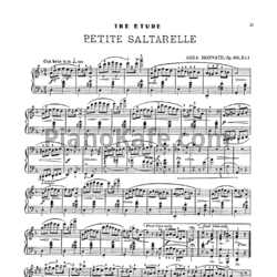 Ноты Геза Хорват - Petite saltarelle, Op. 90 №1 - предпросмотр
