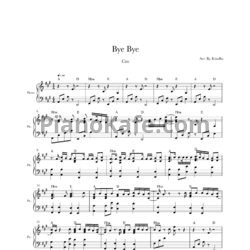 Ноты Cro - Bye Bye - предпросмотр
