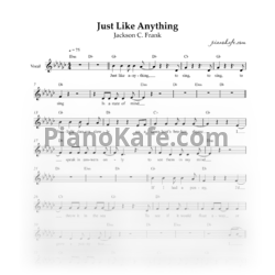 Sheets Jackson C. Frank - Just like anything (Вокальная партия) - preview