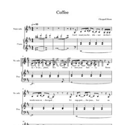 Ноты Chappell Roan - Coffee - предпросмотр