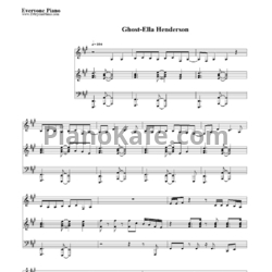 Ноты Ella Henderson - Ghost - предпросмотр